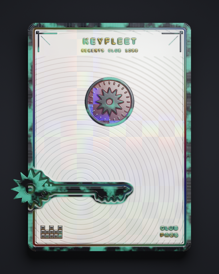 The card of Key 1,350