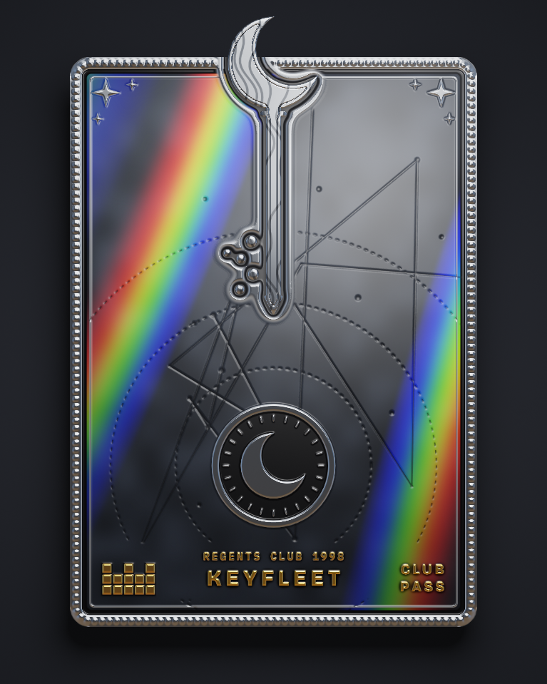 The card of Key 1,998