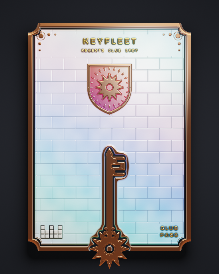 The card of Key 1,907