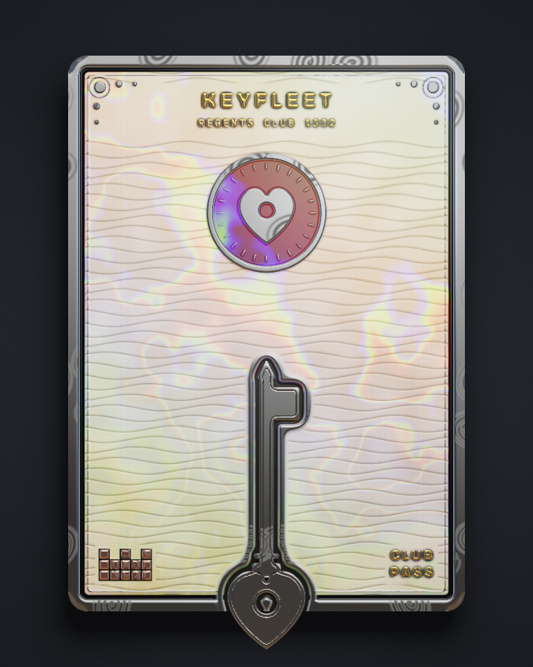 The card of Key 1,332
