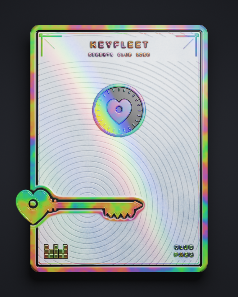The card of Key 1,280