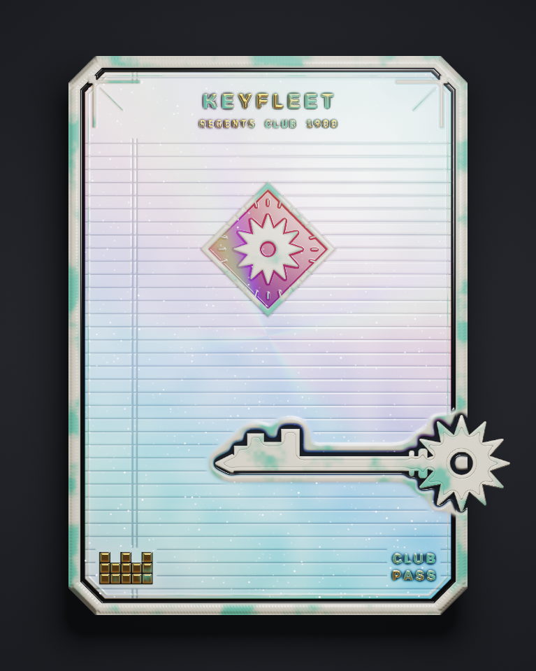The card of Key 1,900
