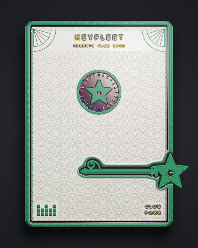 The card of Key 1,443