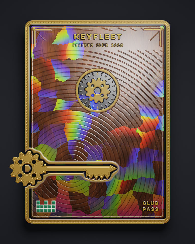 The card of Key 1,668